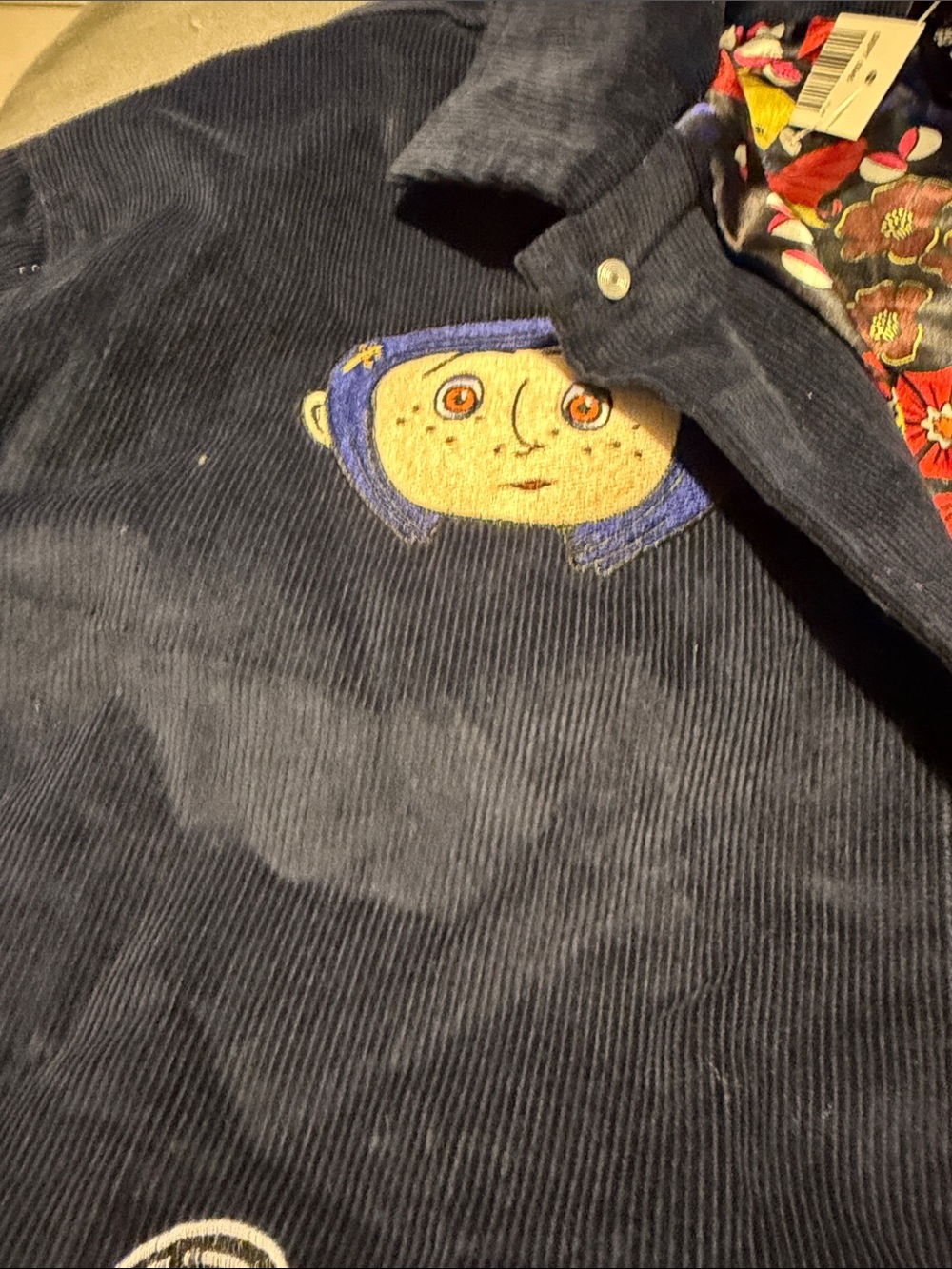 Coraline Embroidered Icons Chore Jacket - BoxLunch Exclusive - Picture 6 of 6